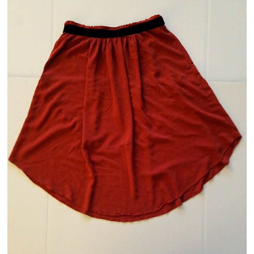 H&M midi high-low flowy skirt